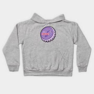 Vintage Grape Soda Bottlecap Kids Hoodie